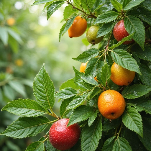 Abstract healthy elements and ingredients