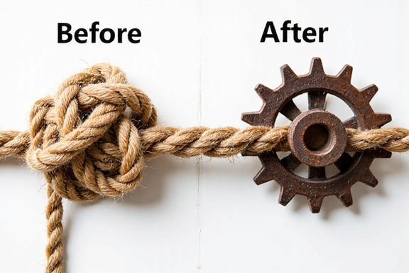 Abstract Before & After image representing transformation from pain to mobility